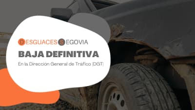 Nota informativa - Baja definitiva de coches en Segovia